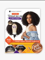 Kinky Edges Y-Part – Kinky Ringlet Curl 14″